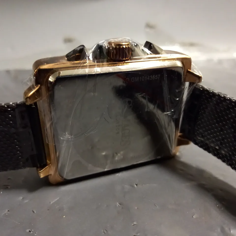 GAMAGES EXCLUSIVE GREEN DIAL GOLD COLOUR CASE WATCH 