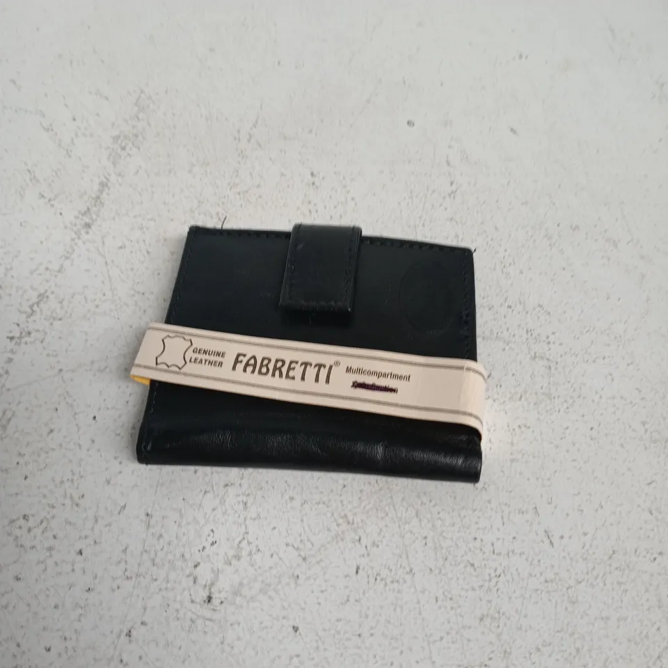 FABRETTI GENUINE LEATHER WALLET – BLACK, MULTI-COMPARTMENT
