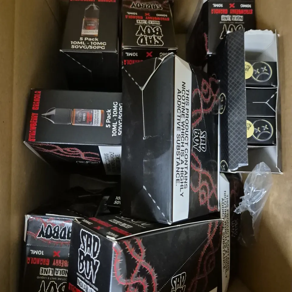 APPROXIMATELY 12 SAD BOY E-LIQUID MULTIPACKS
