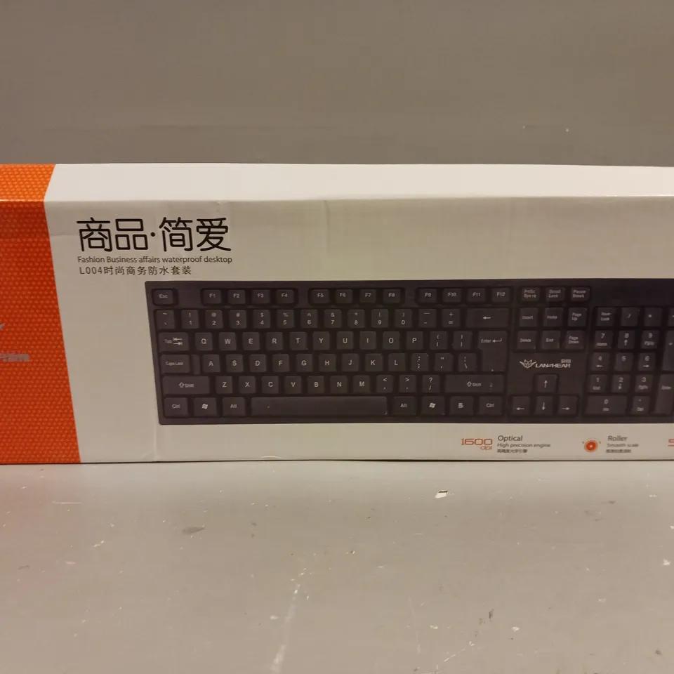 BOXED LAN HEAR L004 WIRED KEYBOARD & MOUSE DESKTOP SET 