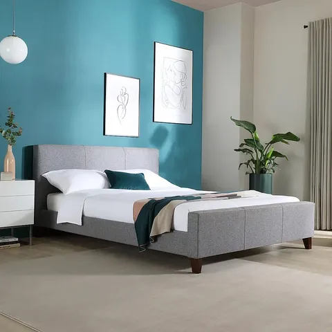 BRAND NEW BOXED CARO GREY DOUBLE 135CM BED (2 BOXES)