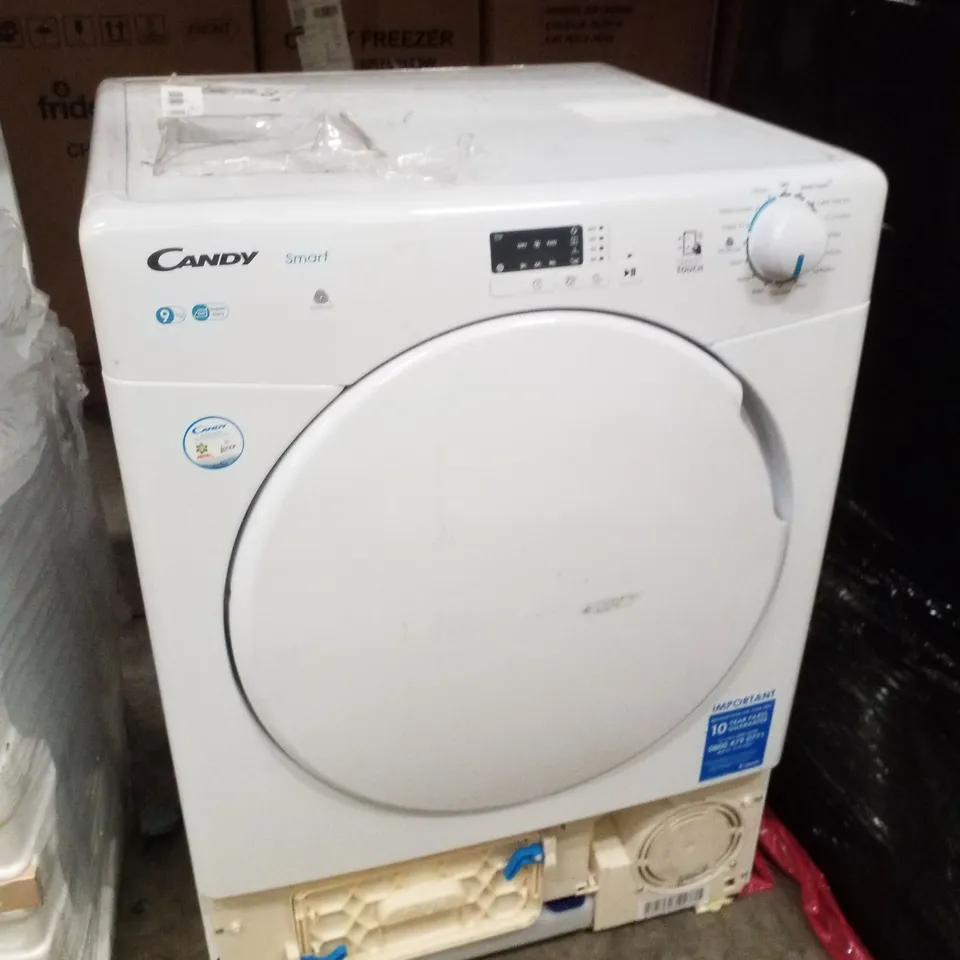 CANDY SMART CSEC9LF-80 9KG CONDENSER TUMBLE DRYER, WITH SMART CONNECTIVITY - WHITE