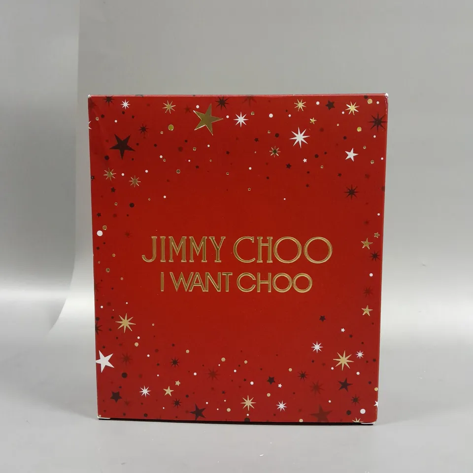 BOXED JIMMY CHOO I WANT CHOO 60ML EAU DE PARFUM GIFT SET RRP £72