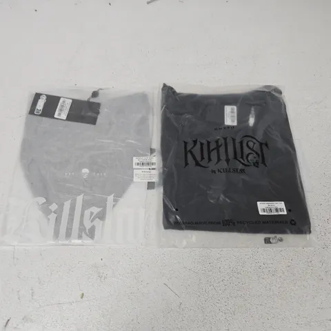 LARGE QUANTITY OF BRAND NEW KILLSTAR ITEMS TO INCLUDE MIDNIGHT ROAR BIKINI BOTTOMS AND ECHOED DARKNESS TUNIC TOPS - VARIOUS SIZES