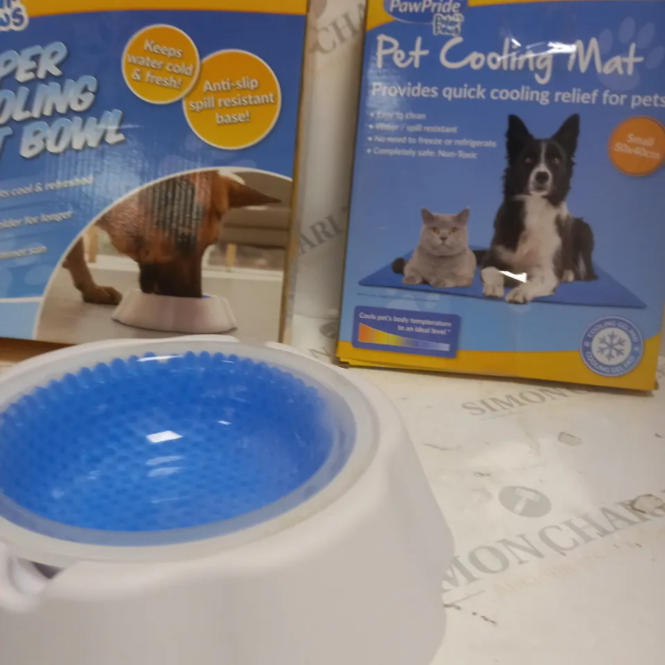 BOXED COOLING PET BOWL & COOLING MAT FOR PETS