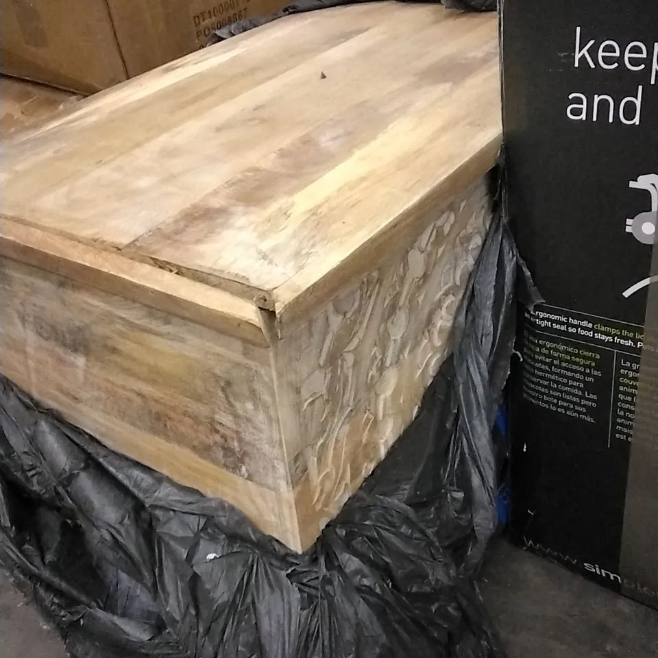 FELTON ACCENT WOODEN STORAGE TRUNK