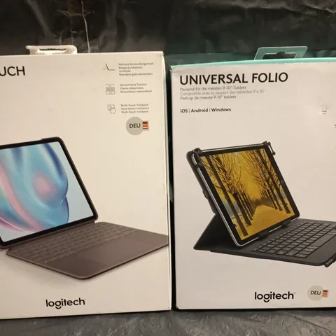 APPROXIMATELY 15 ASSORTED BOXED LOGITECH NON UK TABLET KEYBOARD CASES 