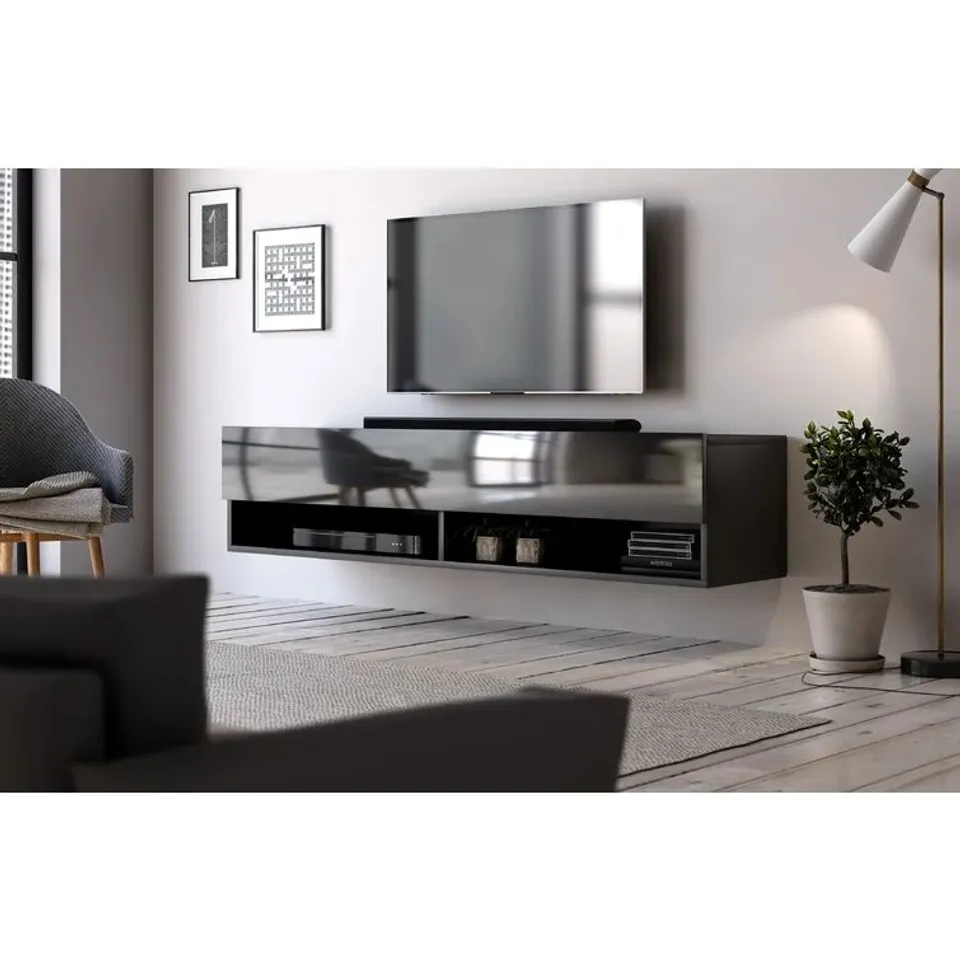 BOXED DOLTON TV STAND UP TO 60" BLACK