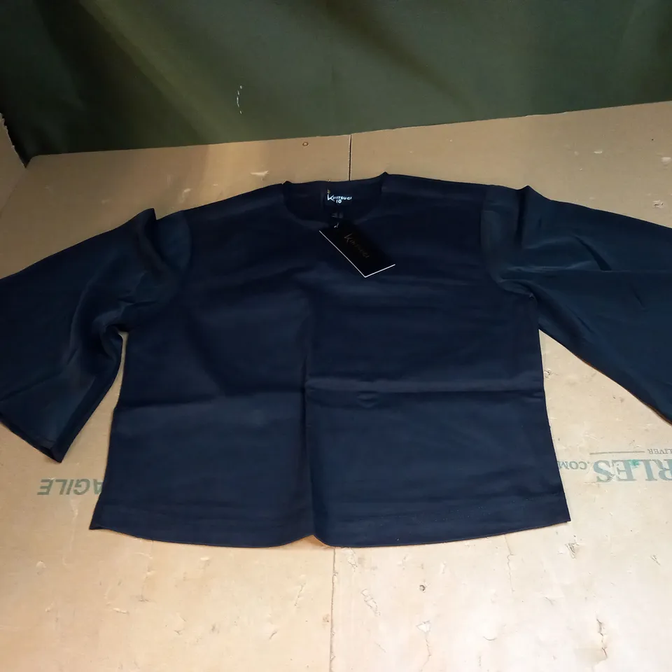 KINTSUGI BLACK CROPPED TOPS SIZE 10