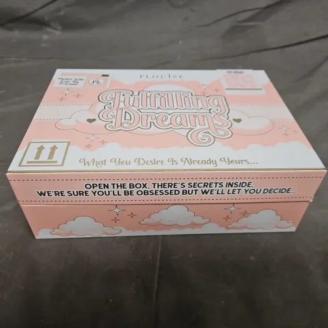 Pink vanity jewellery box with mirror – cloud design 