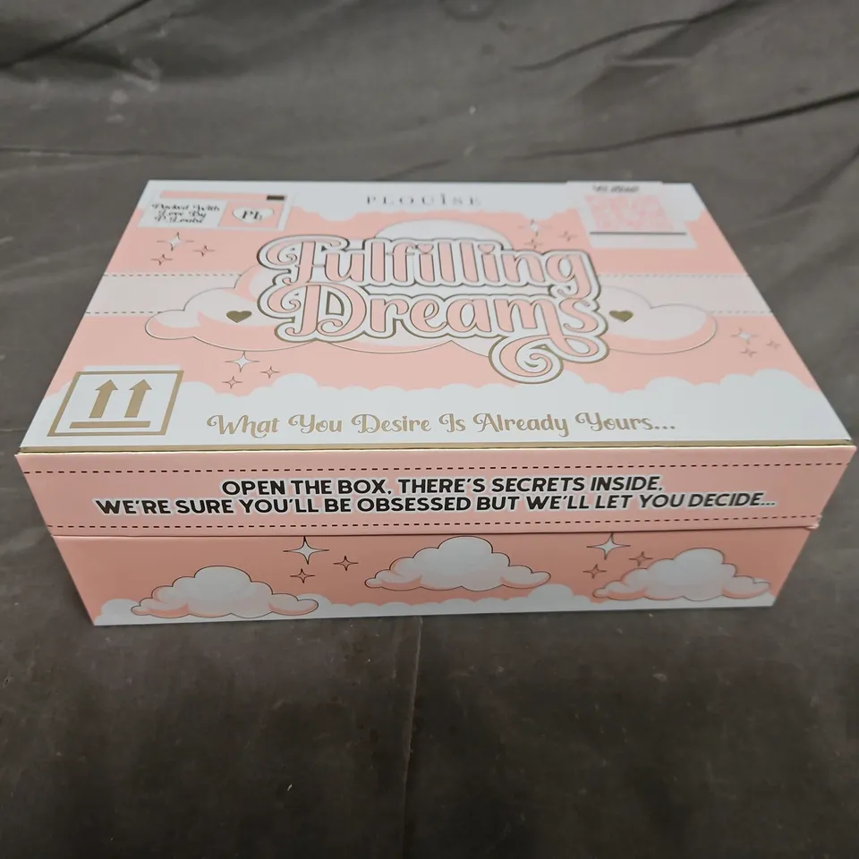 Pink vanity jewellery box with mirror – cloud design