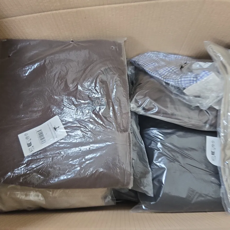 APPROXIMATELY 15 ASSORTED CLOTHING ITEMS IN VARIOUS SIZES, COLOURS & STYLES 