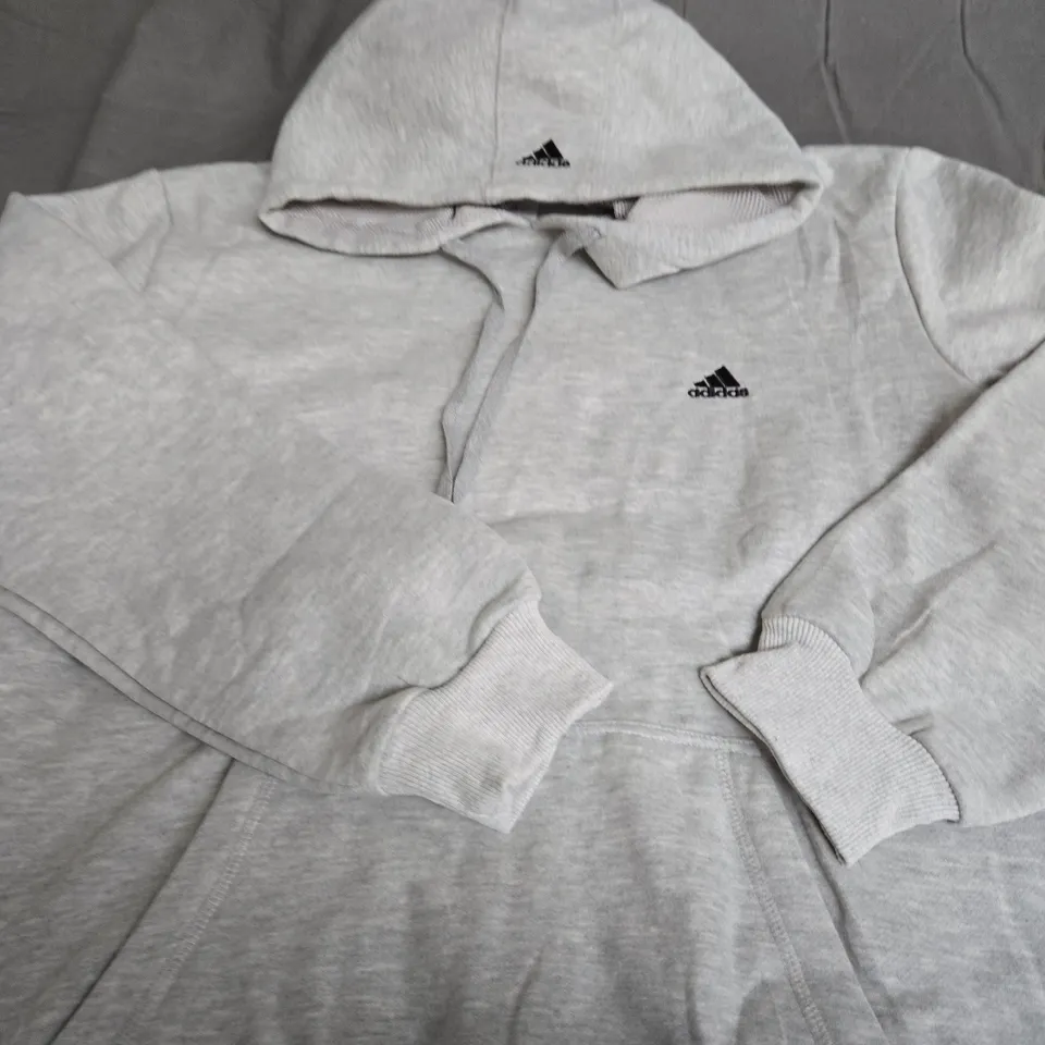 ADIDAS LOGO GREY HOODIE SIZE XXL