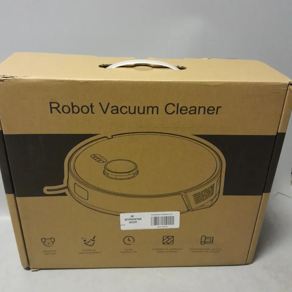 BOXED ROBOT VACUUM CLEANER L15 IN WHITE 