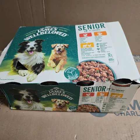 JAMES WELLBELOVED SENIOR DOG FOOD – 12X400G (7+ YEARS) – BOXED