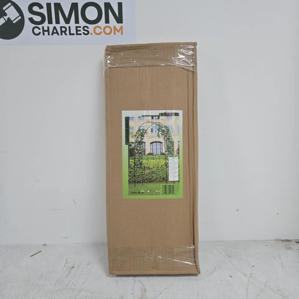 DIV CHI GARDEN ARCH BLACK 240 X 140 X 37CM BOXED
