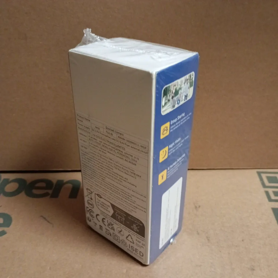 SEALED 2.4 GHZ WI-FI DOORBELL CAMERA