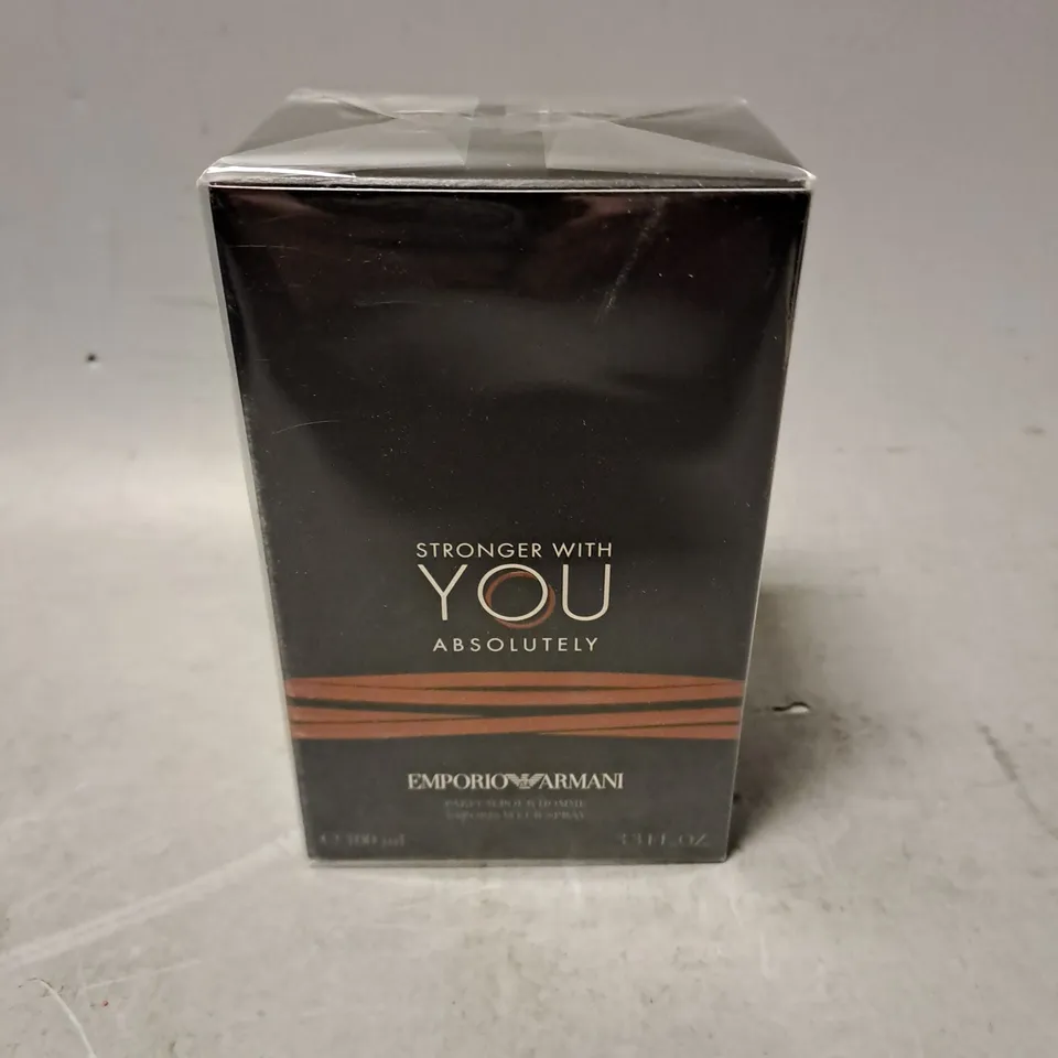 BOXED AND SEALED EMPORIO ARMANI STRONGER WITH YOU ABSOLUTELY PARFUM POUR HOMME 100ML