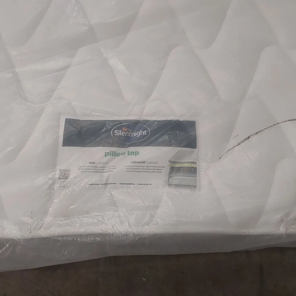 QUALITY BAGGED SILENTNIGHT MIRACOIL PILLOWTOP 5' KINGSIZE MATTRESS  RRP £499