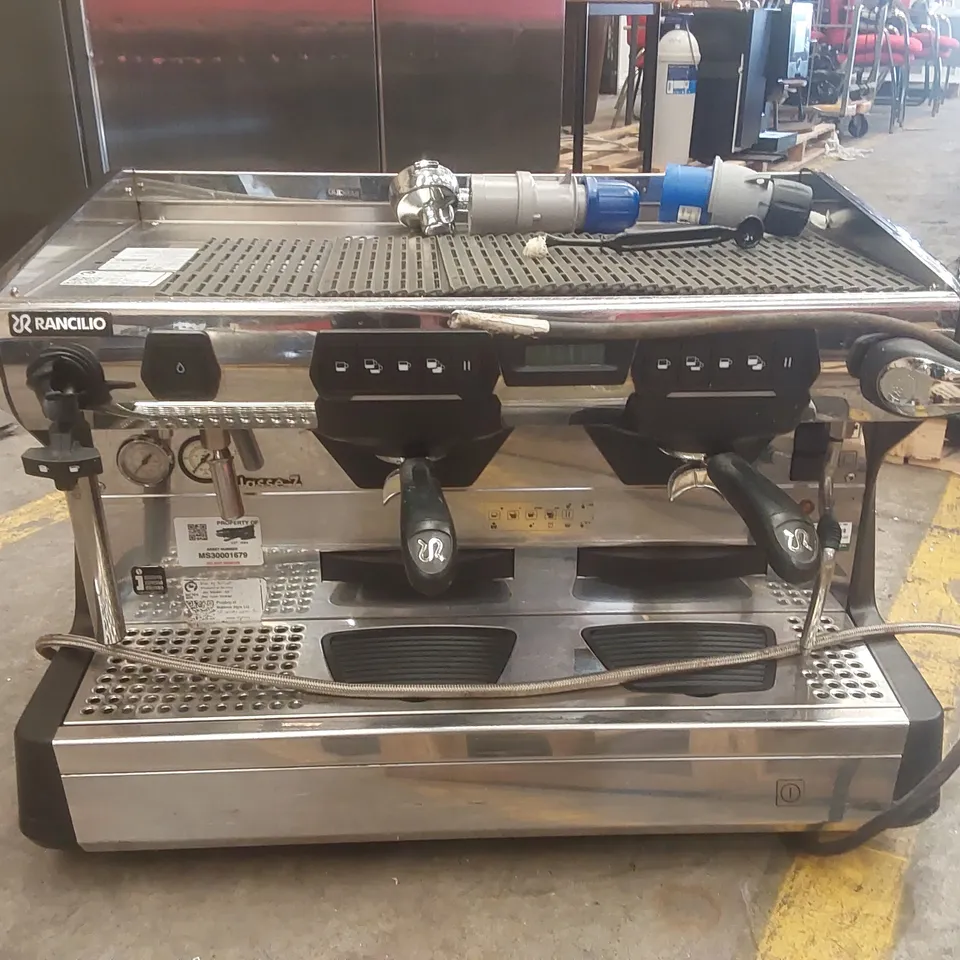 RANCILIO CLASSE 7 2 GROUP COMMERCIAL COFFEE MACHINE WITH ISTEAM