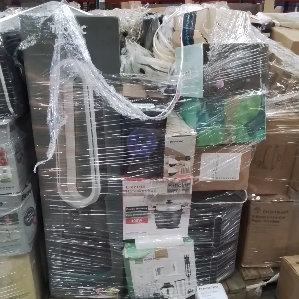 PALLET CONTAINING A LARGE QUANTITY OF ELECTRICAL PRODUCTS TO INCLUDE;DIFFUSER,ELECTRIC COFFEE GRINDER,FAN HEATER