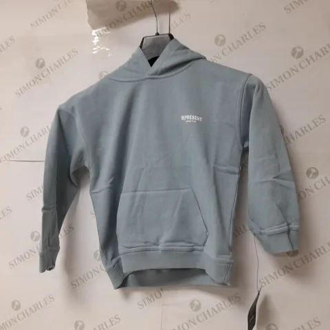 REPRESENT OWNER'S CLUB KIDS JERSEY HOODIE IN POWDER BLUE 4-5YRS