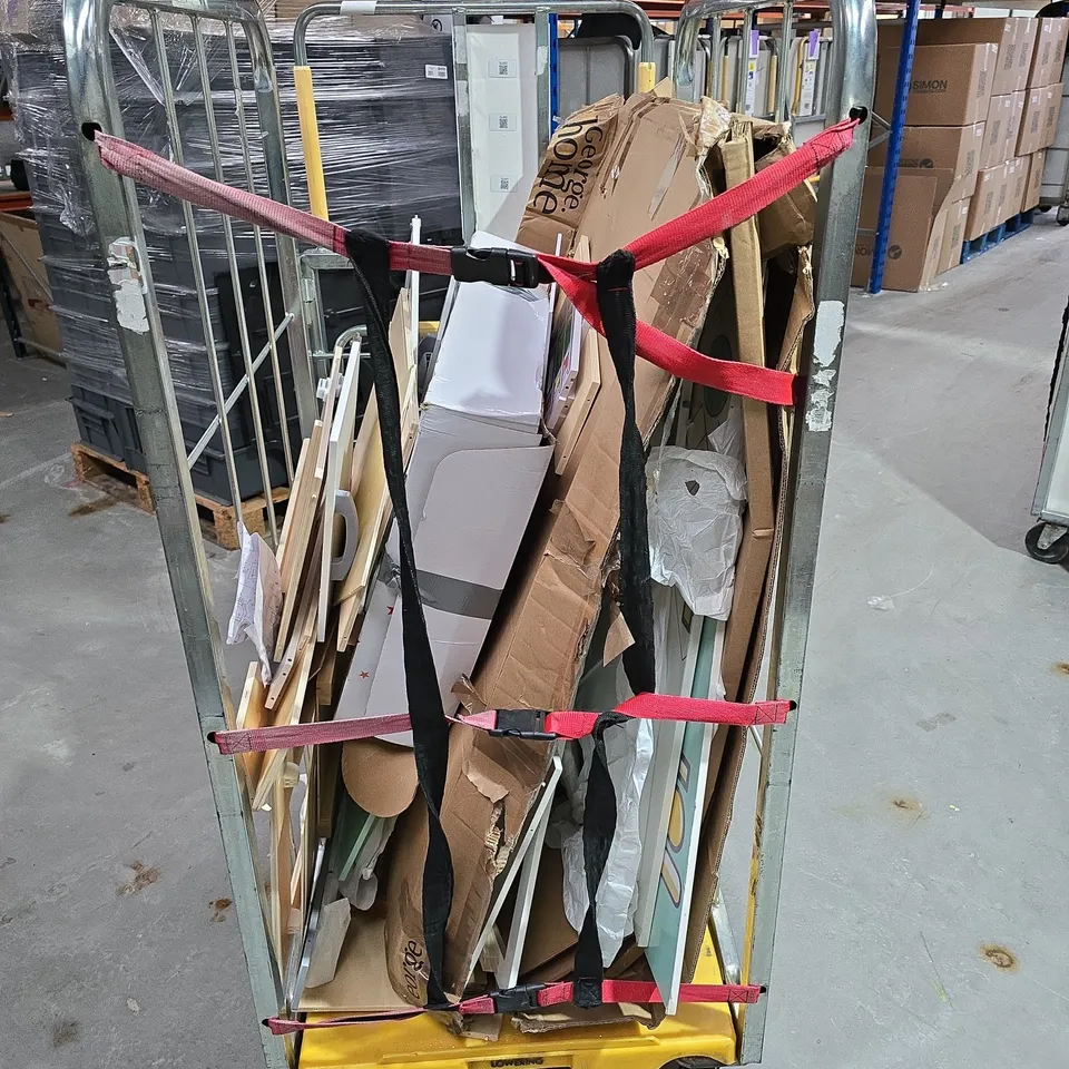 CAGE OF ASSORTED FLAT PACK FURNITURE
