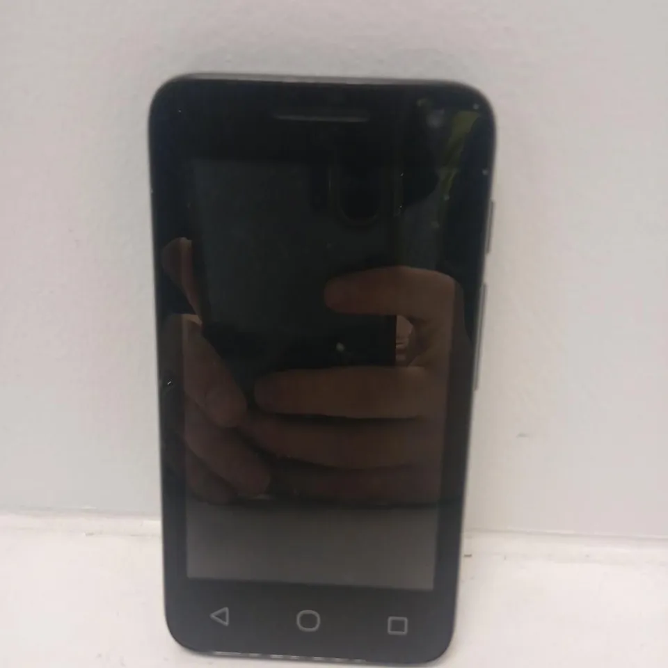 ALCATEL SMARTPHONE – BLACK, FRONT DISPLAY WITH THREE NAVIGATION BUTTONS