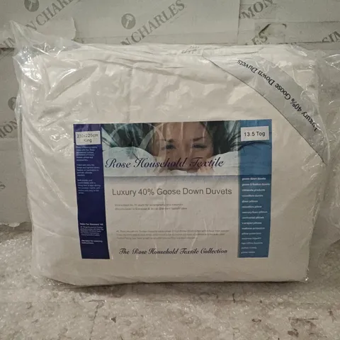ROSE HOUSEHOLD TEXTILE LUXURY GOOSE DOWN DUVETS – KING 230X220CM