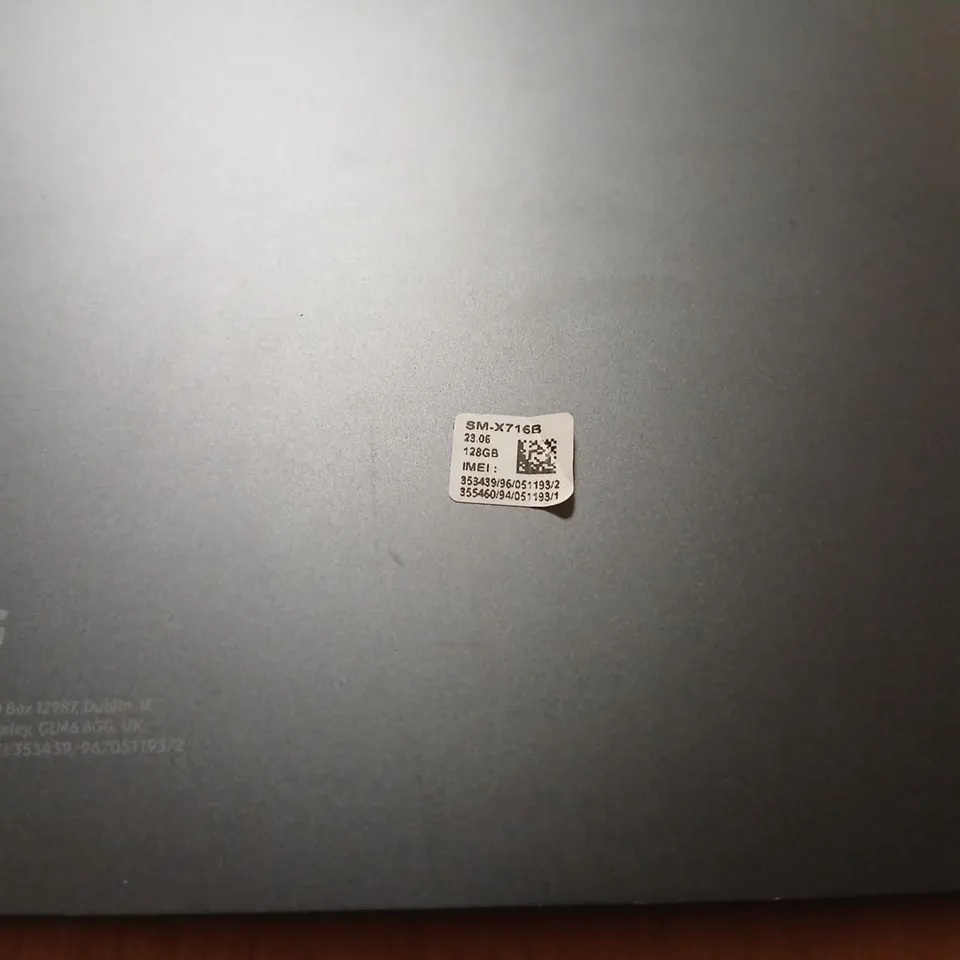 SAMSUNG GALAXY TABLET – BLACK, 128GB CELLULAR (SM-X716B) 