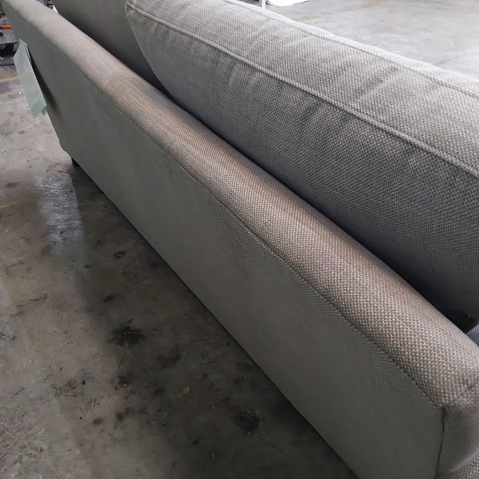 QUALITY BRITISH DESIGNER LOUNGE Co. THREE SEATER SOFA GREY FABRIC 