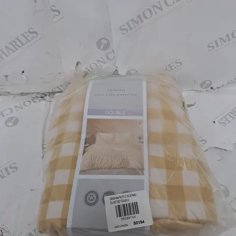 SLEEPDOWN COLLECTION PRINTED EASY CARE DUVET SET - DOUBLE 