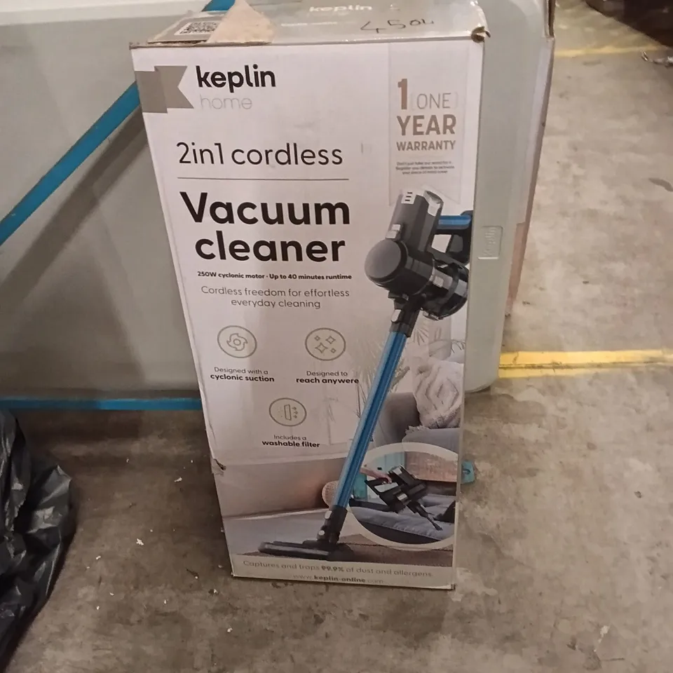 BOXED KEPLIN HOME 2 IN 1 CORDLESS  VACUUM CLEANER