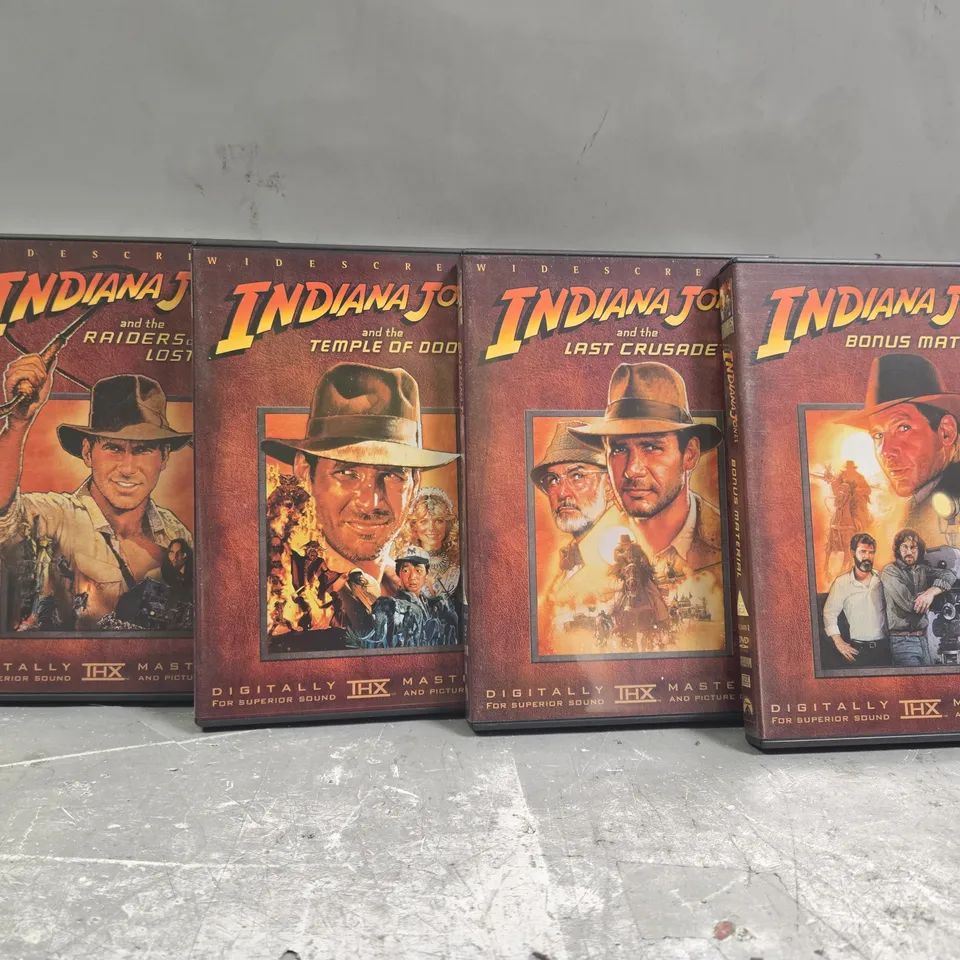 INDIANA JONES THE COMPLETE DVD MOVIE COLLECTION