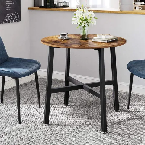 BOXED BRILLION 80CM ROUND DINING TABLE