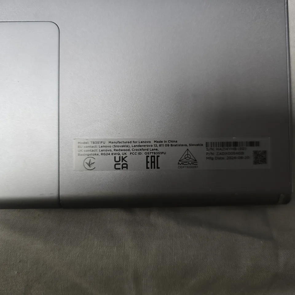 LENOVO TABLET TB351FU