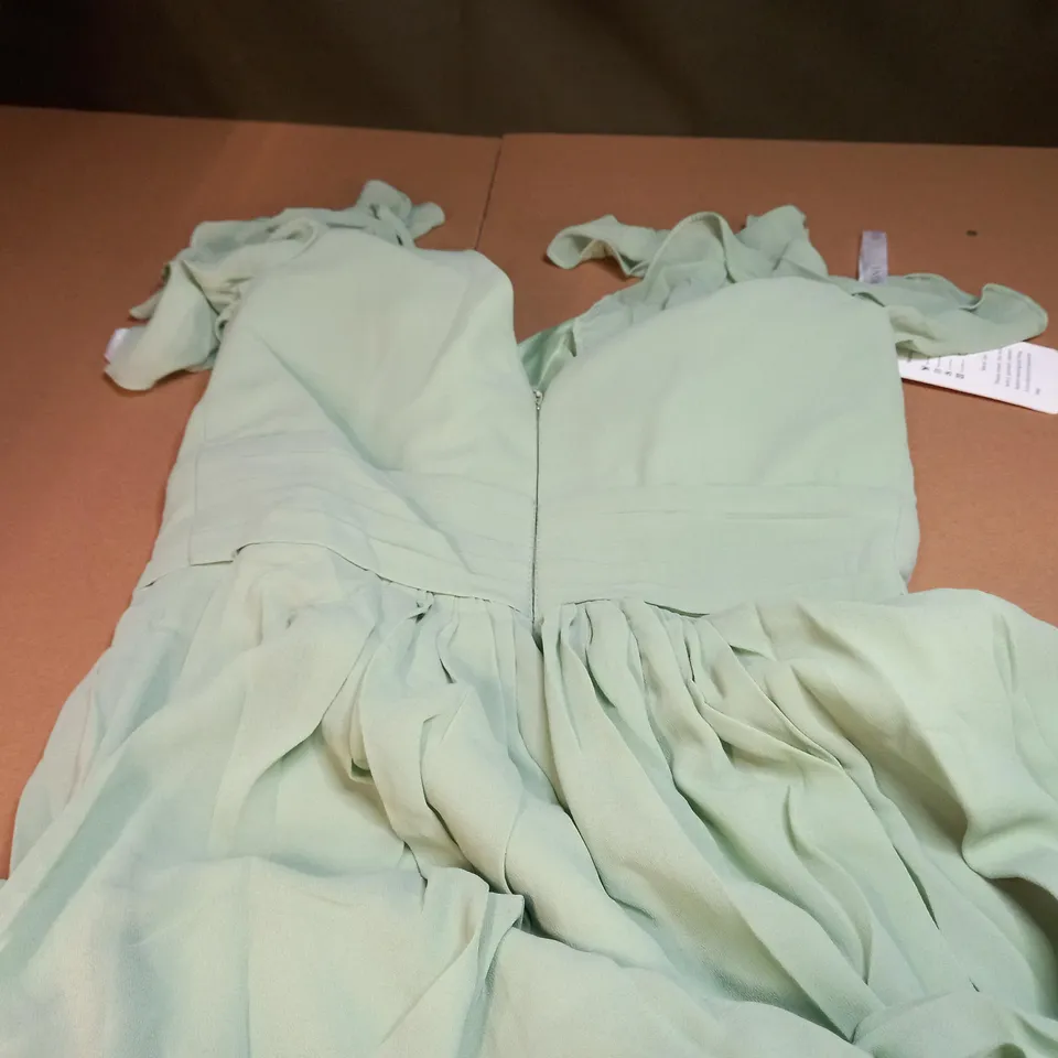 BABARONI LEILA DRESS IN DUSTY SAGE - 91,75,100