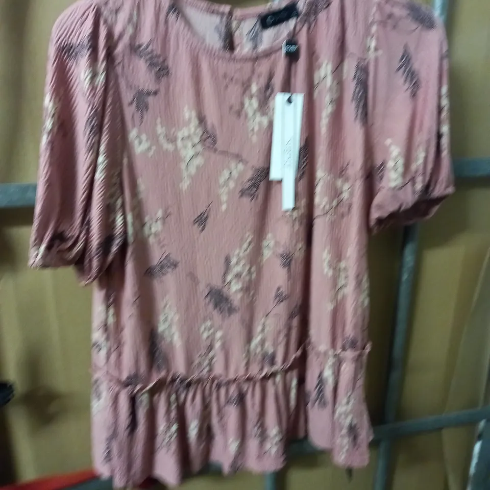 DUSK FLORAL TIERED TOP - 12