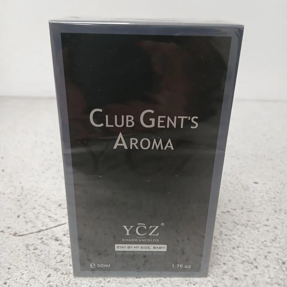 BOXED AND SEALED CLUB GENT'S AROMA YCZ CHARM UNFOLDS NATURAL PERFUME SPRAY 50ML