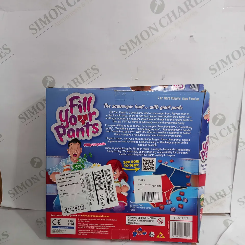 SEALED FILL YOUR PANTS BOARD GAME RRP £18.99