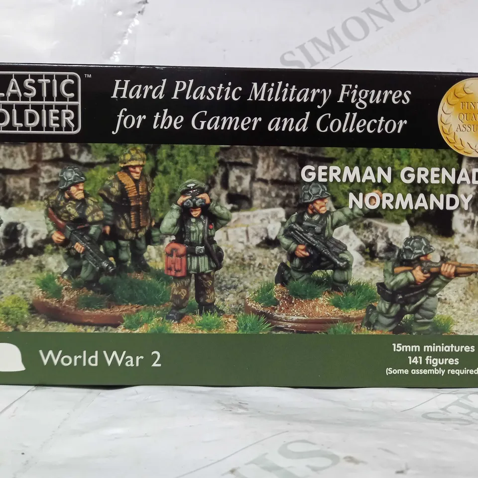 PLASTIC SOLDIER WORLD WAR 2 HARD PLASTIC MILITARY FIGURES - GERMAN GRENADIERS NORMANDY 1944