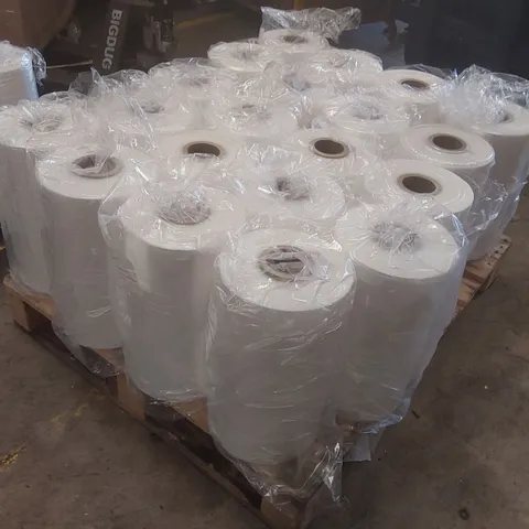 PALLET CONTAINING APPROXIMATELY 20x ROLLS OF NATURAL SW SHRINK COEX MICROPER WRAP - APPROXIMATELY 2,400 LINEAR METRES PER ROLL