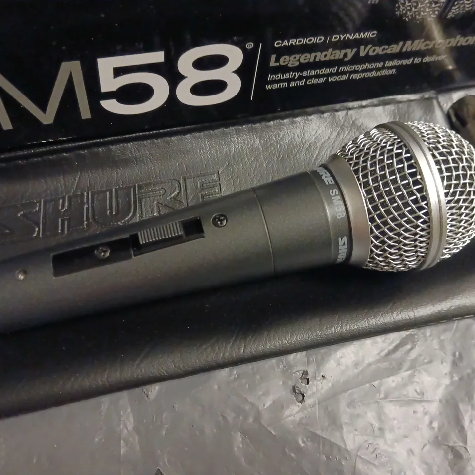 BOXED SHURE SM58 CARDIOID LEGENDARY VOCAL MICROPHONE