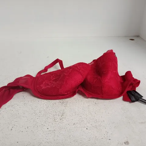 ANN SUMMERS SEXY LACE PADDED BALCONY BRA – RED UK 34FF