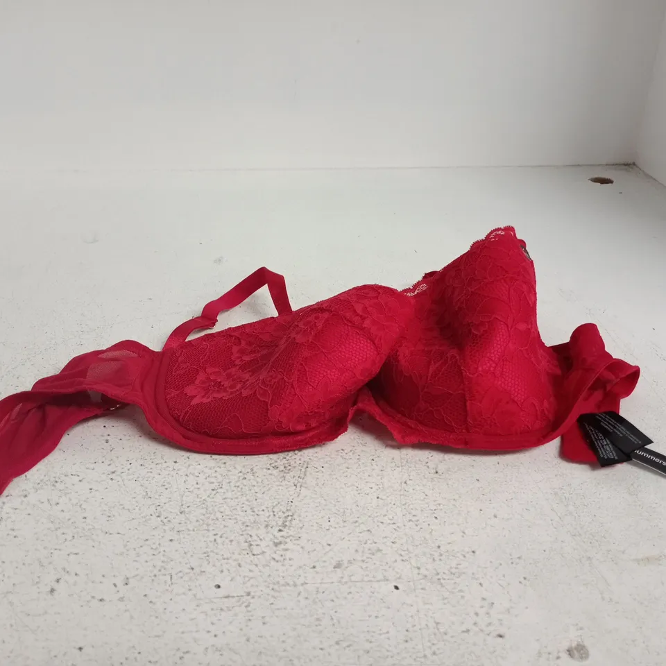 ANN SUMMERS SEXY LACE PADDED BALCONY BRA – RED UK 34FF