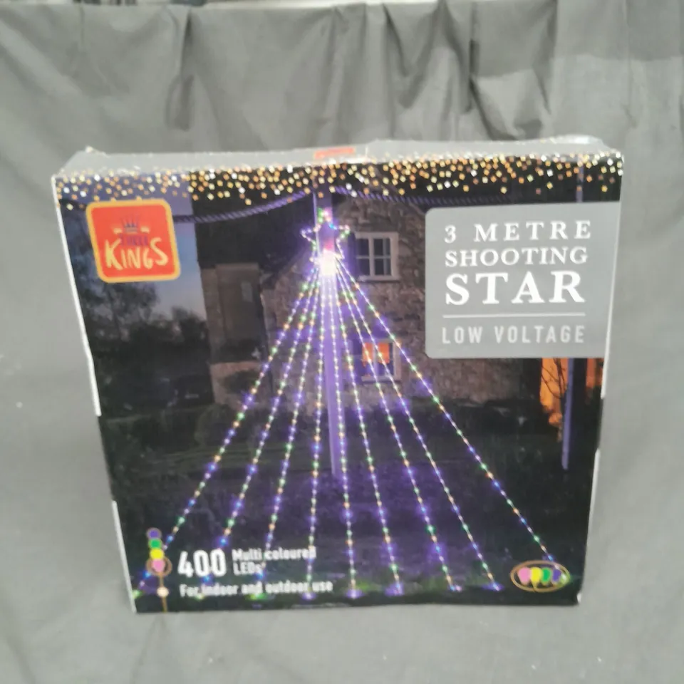 BOXED THREE KINGS 3 METER SHOOTING STAR LIGHT  RRP £12