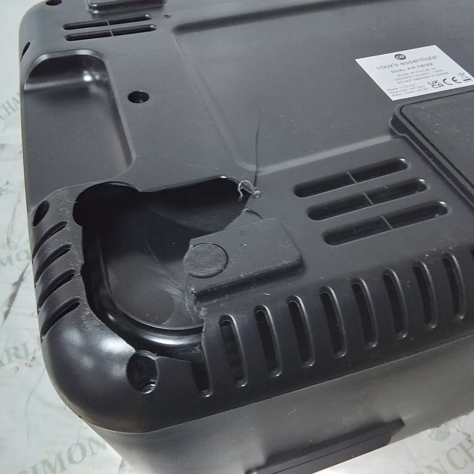 COOKS ESSENTIALS DUAL ZONE AIR FRYER