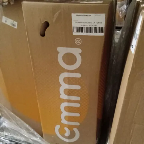 BOXED AND ROLLED MANUFACTURER REFURBISHED EMMA UK HYBRID MATTRESS 150 X 200CM (KING SIZE)