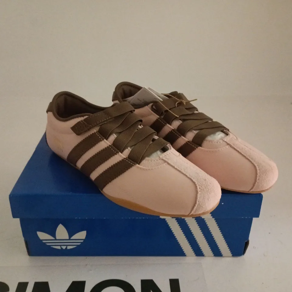 ADIDAS PINK/BROWN TRAINERS LADIES 4.5 BOXED