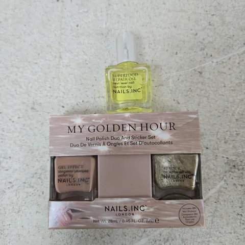 NAILS INC MY GOLDEN HOUR NAIL POLISH AND SUPERFOOD